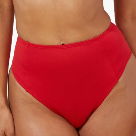 NEW Medium Andie Swim High Waist Cheeky Bikini Bottoms & One Shoulder Bikini Top - Picture 14 of 15